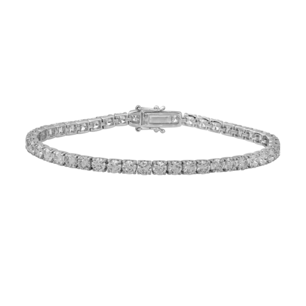 Bratara din aur alb cu diamante de 8ct