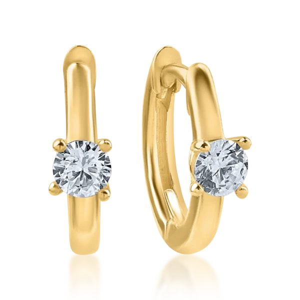 Cercei din aur galben