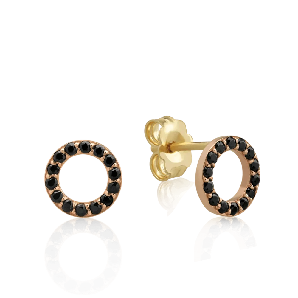 Cercei din aur galben