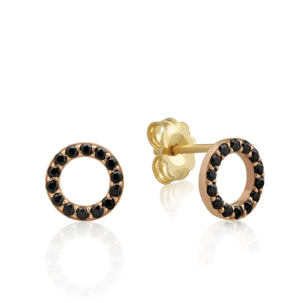 Cercei din aur galben