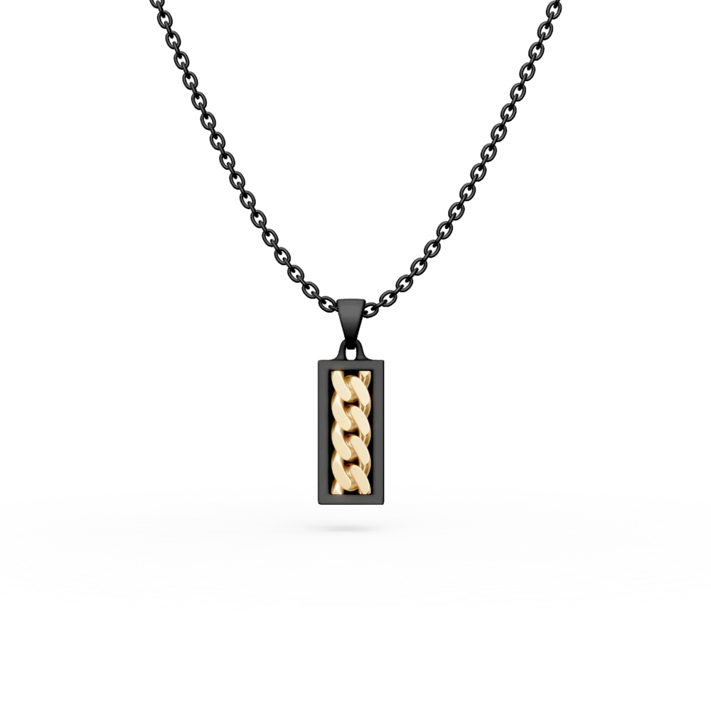 Lant cu pandantiv Black Fusion