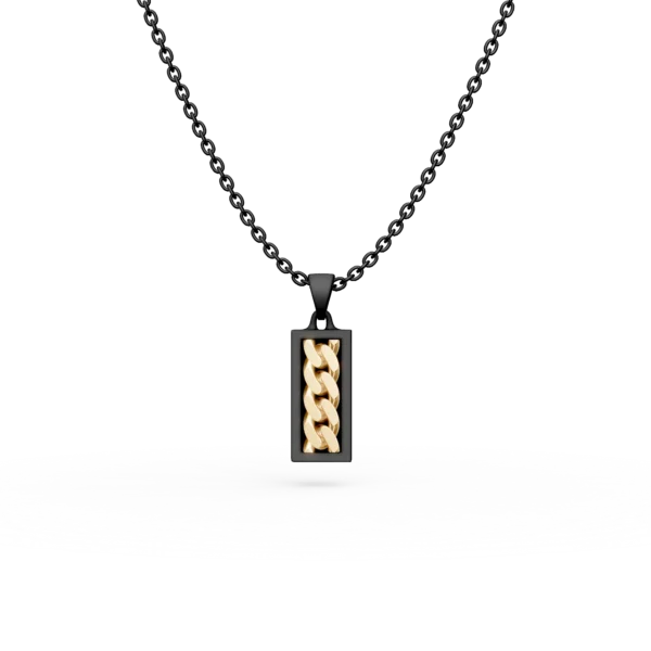 Lant cu pandantiv Black Fusion