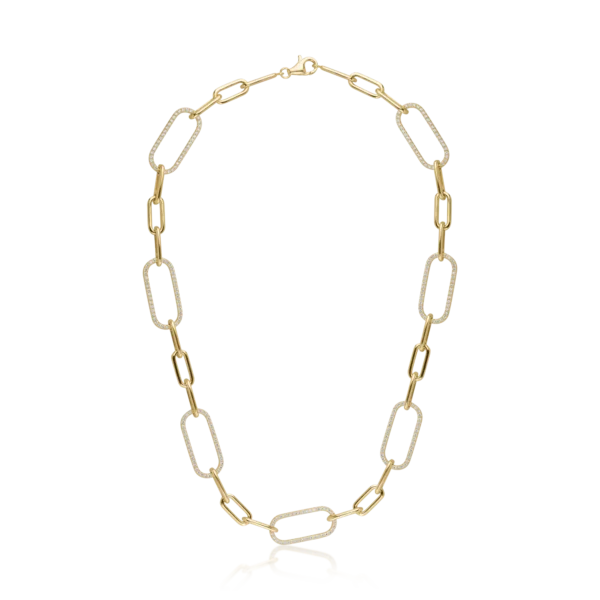 Lant din aur galben cu diamante de 1.68ct