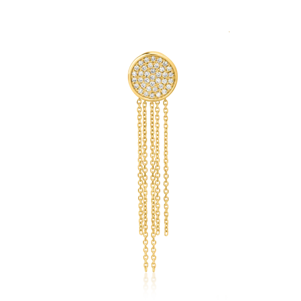 Pandantiv din aur galben cu diamante de 0.14ct
