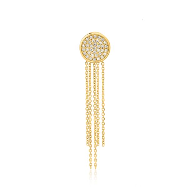 Pandantiv din aur galben cu diamante de 0.14ct