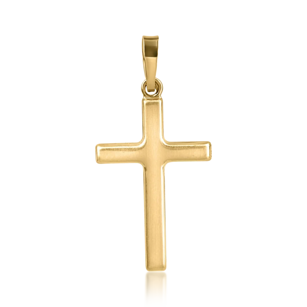 Pandantiv cruce din aur galben