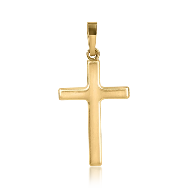 Pandantiv cruce din aur galben